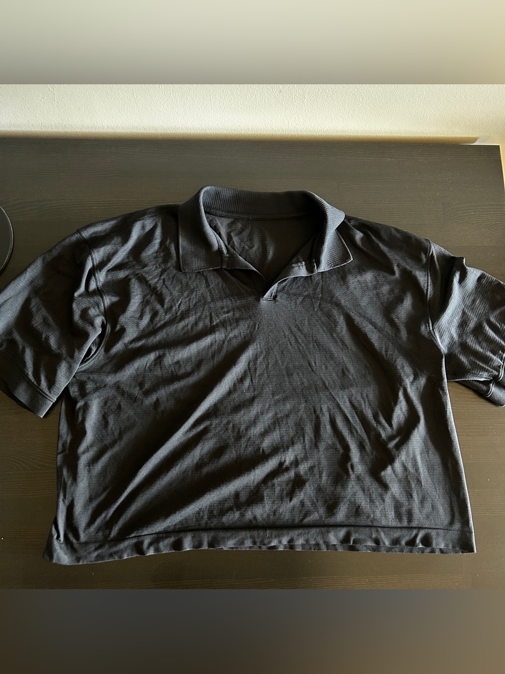 Lululemon Swiftly Tech Relaxed-fit Polo -- Black (size 14)